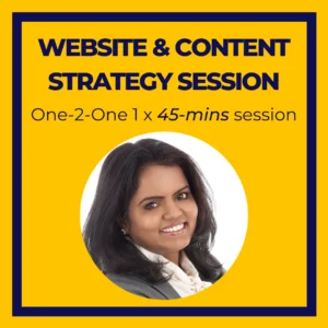 Website Content Marketing Strategy session